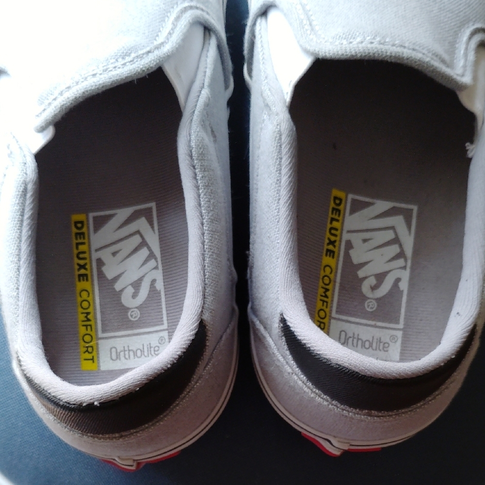 Vans Men's Ortholite Classic Gray Slip-On Sneakers - Picture 4 of 9